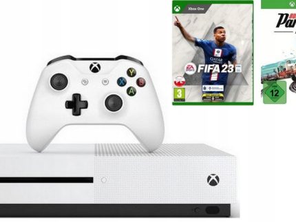 KONSOLA MICROSOFT XBOX ONE S + PAD + FIFA + BURNOUT PARADISE