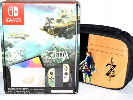 NINTENDO SWITCH OLED THE LEGEND OF ZELDA TEARS OF KINGDOM EDITION + ETUI !