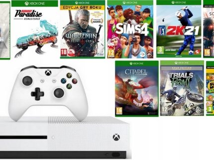 XBOX ONE S + PAD + DUŻO GIER W WERSJI PUDEŁKOWEJ !