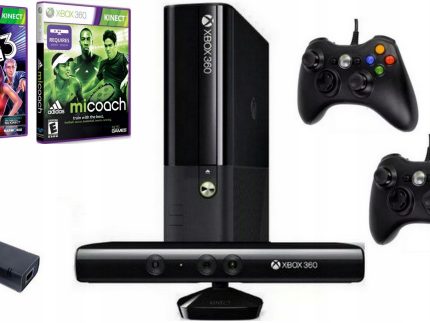 Konsola Microsfoft Xbox 360 E + Sensor Ruchu Kinect + 2 Pady + Super Gry
