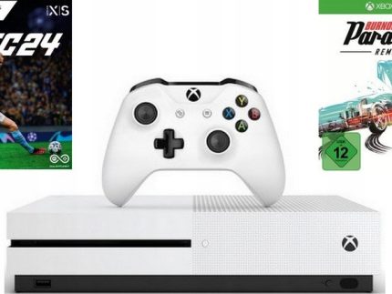 XBOX ONE S + FC 24 + BURNOUT PARADISE