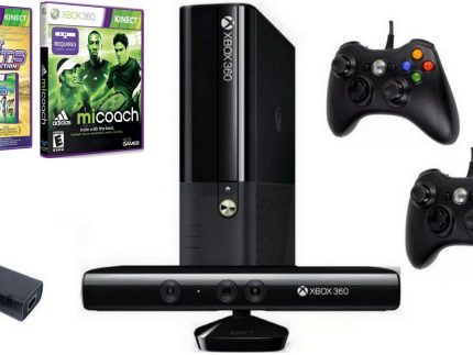 Konsola Microsfoft Xbox 360 E + Sensor Ruchu Kinect + 2 Pady + Super Gry