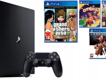 PlayStation 4 PRO 500GB SSD !!! PS4 PRO + GTA TRILOGY + GRY !