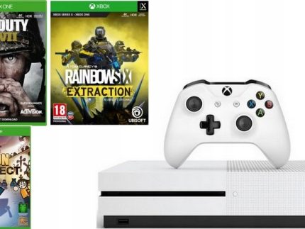 Konsola Microsoft Xbox One S + Oryginalny Pad + Call of Duty WWII + Gry !