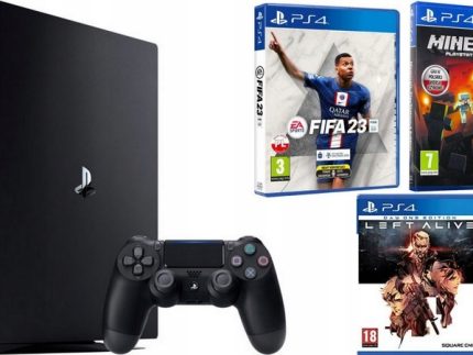 Najmocniejsza Konsola PlayStation 4 PRO 1TB + Gry FIFA 23 MINECRAFT PS4 PRO