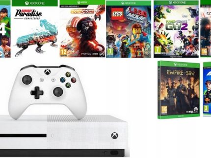 XBOX ONE S + PAD + DUŻO GIER W WERSJI PUDEŁKOWEJ !