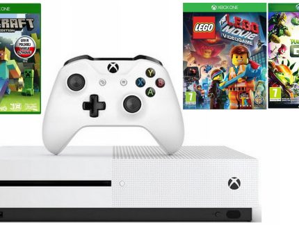 XBOX ONE S + MINECRAFT + GRY