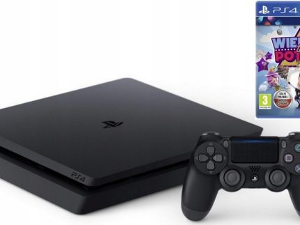 Konsola Sony PlayStation 4 Slim PS4 czarny + Wiedza to Potęga