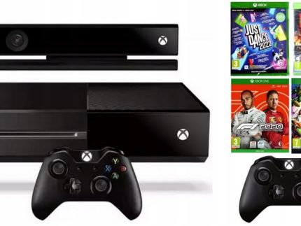 Super Konsola Microsoft Xbox One + Kinect + 2 x Pad Oryginalny + 4 x Gra