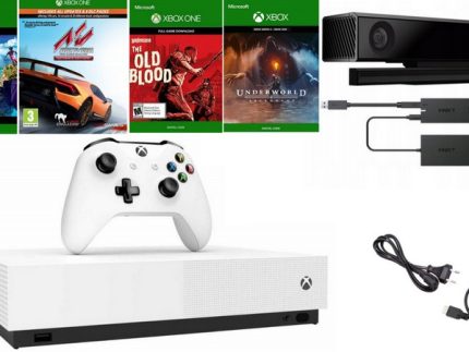 Konsola Microsoft Xbox One S All Digital Sensor Kinect Sports Rivals + Gry