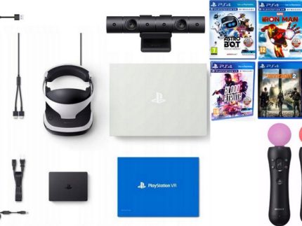 PS VR ZVR2 + 2 x Move + Kamera V2 + 6 x Gra Okulary VR PS4 / PS5